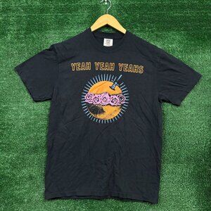 Yeah Yeah Yeahs Moon Rose Indie Rock Band T-Shirt Size Medium